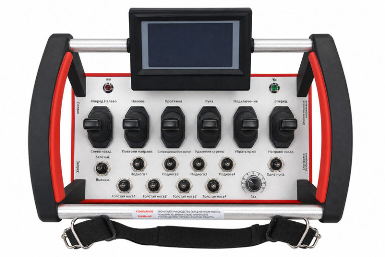 Spider Crane Remote Control Red 6 Joystick With Monitor