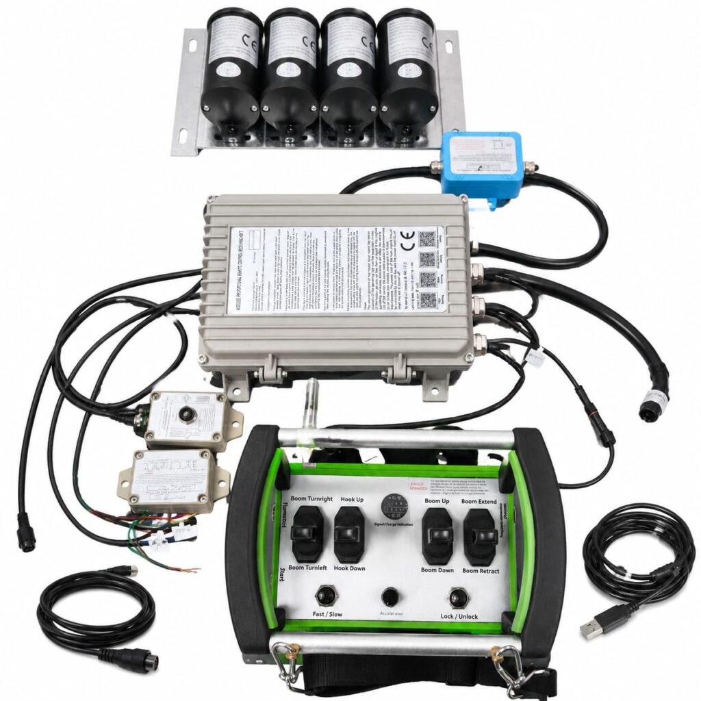 Truck Crane Remote Control 4 Joystick With Electronic Throttle